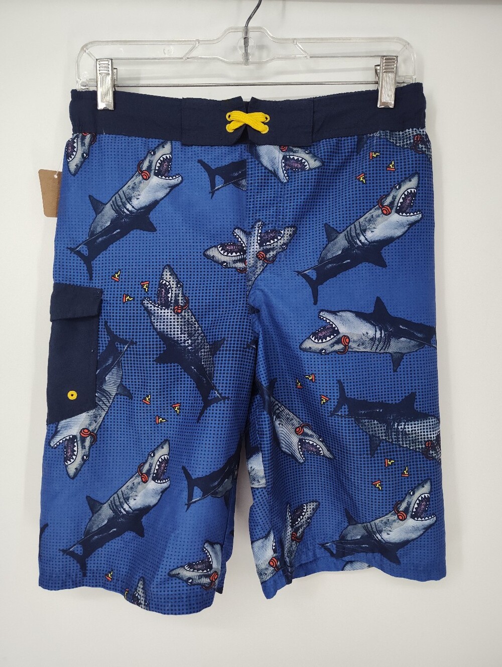 Cat & Jack Navy Blue Swim Shorts Boys Size Xl, 16
